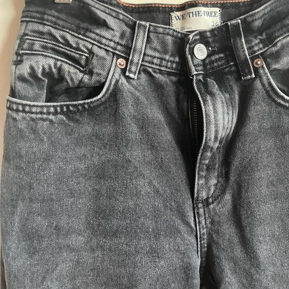 Free People We The Free Xena Slim Straight Jeans in Dark Night - Picture 10 of 14